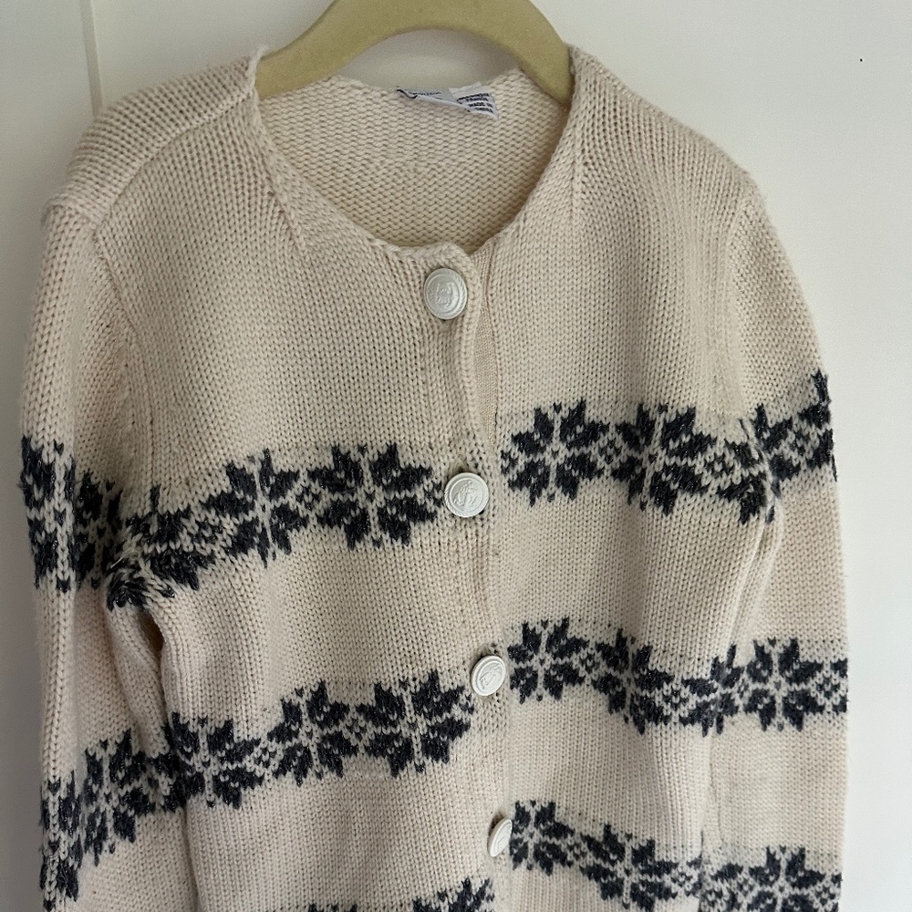 Petit Bateau wool Fair Isle sweater. Kids size 8